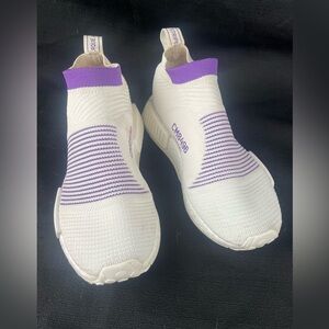 Adidas NMD City Sock Women’s White Purple CM8496 Ultra Boost Sz 6